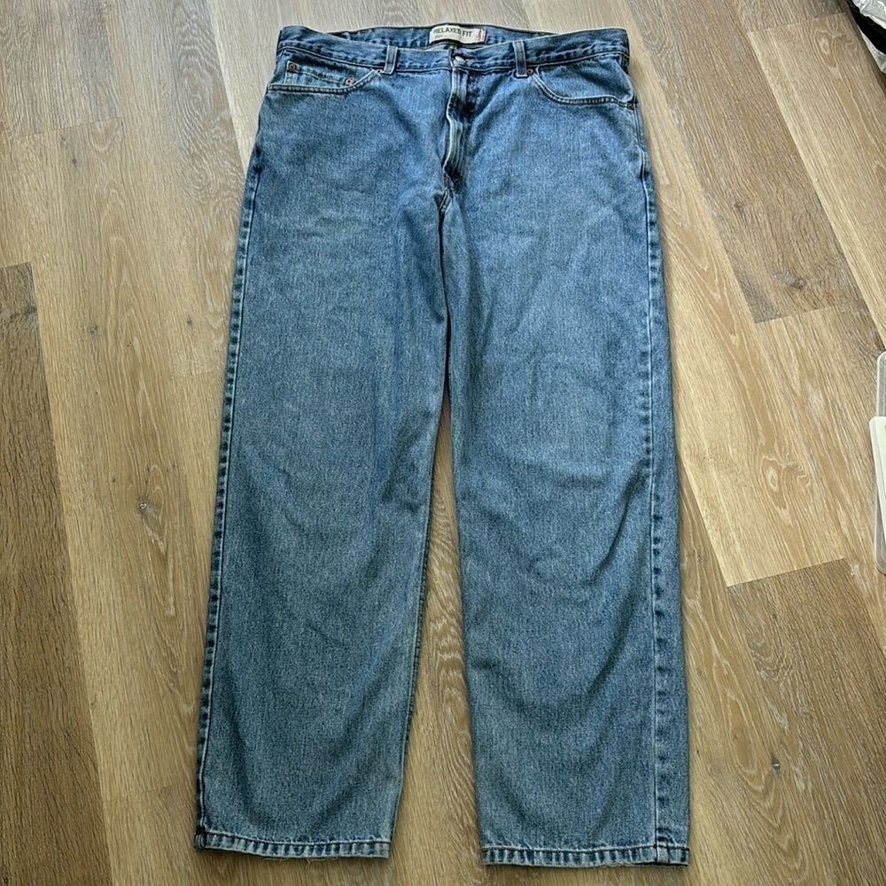Levi's 550 Men Denim Blue Straight 100% Cotton Jeans 40 x 32 Relaxed Fit